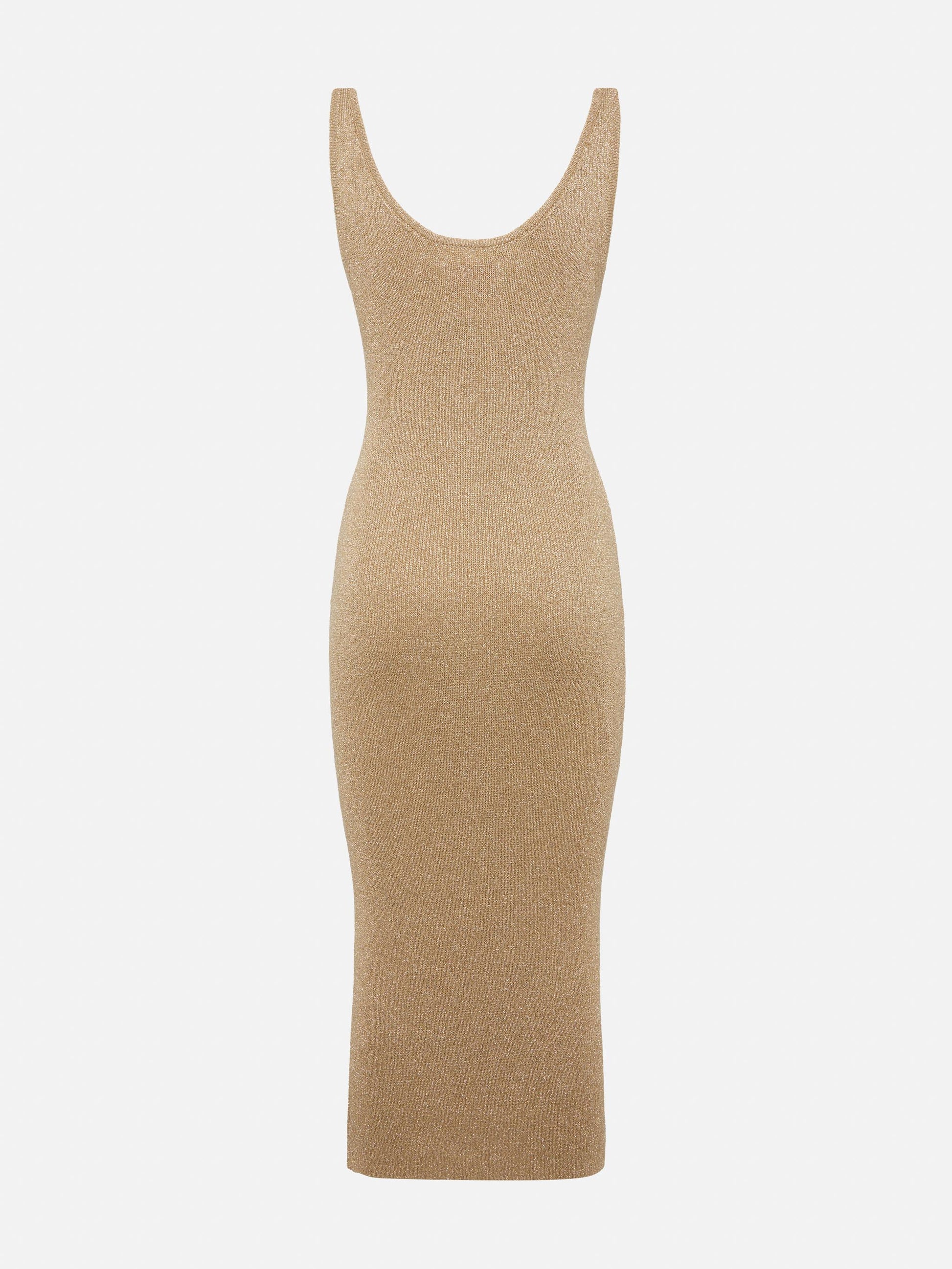 Ronan gold lurex maxi dress - MC2 Saint Barth