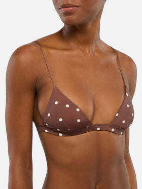 Rylie Triangel-Top mit Polka Dots-Print