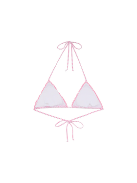 Sagittarius seersucker classic triangle top with striped print - MC2 Saint Barth