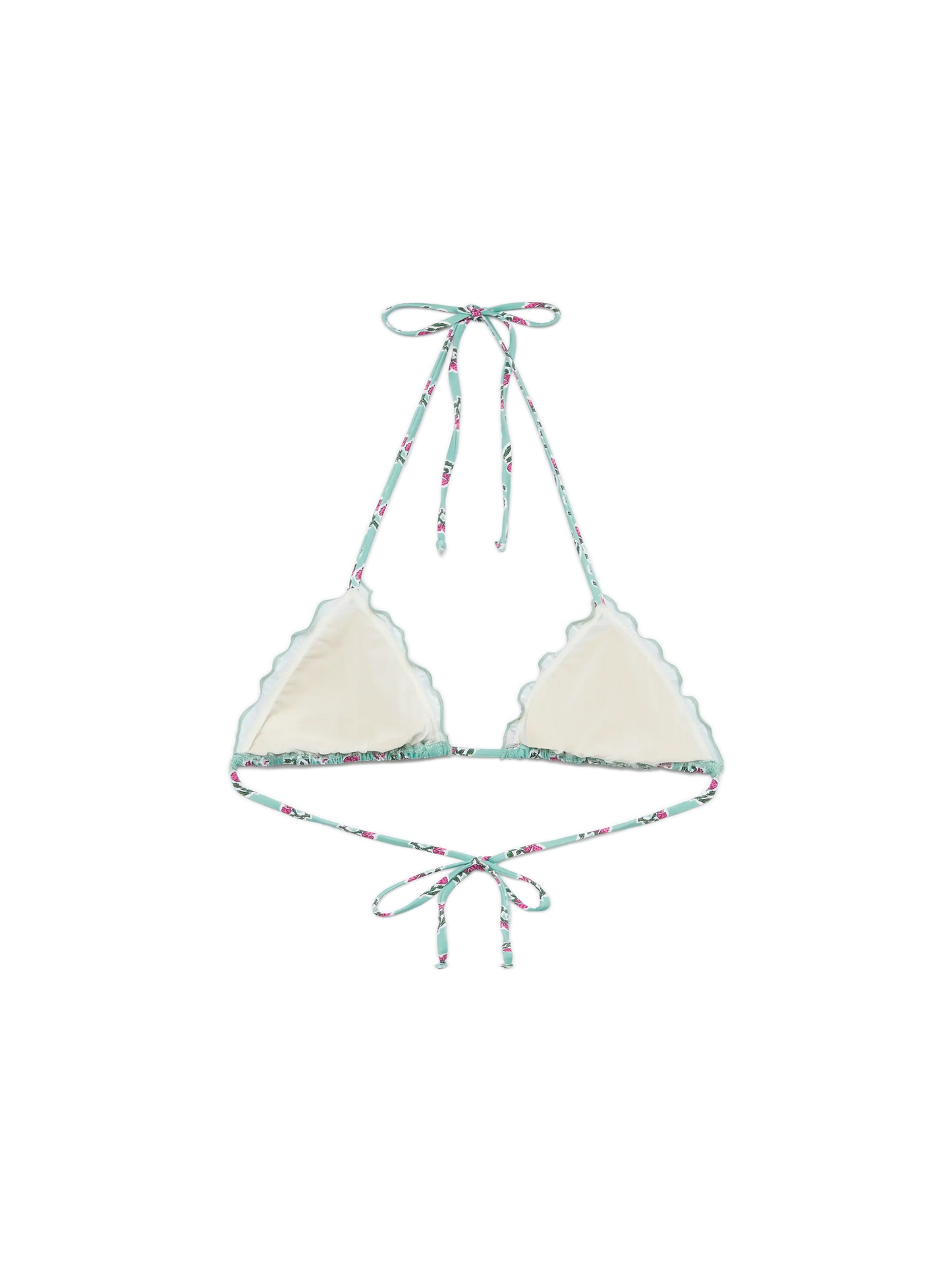 Sagittarius classic triangle top with floral print - MC2 Saint Barth