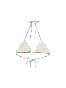 Sagittarius classic triangle top with floral print - MC2 Saint Barth