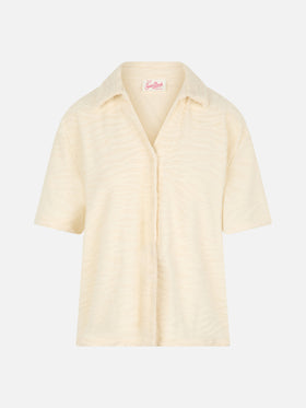 Woman terry cotton shirt Sheila - MC2 Saint Barth