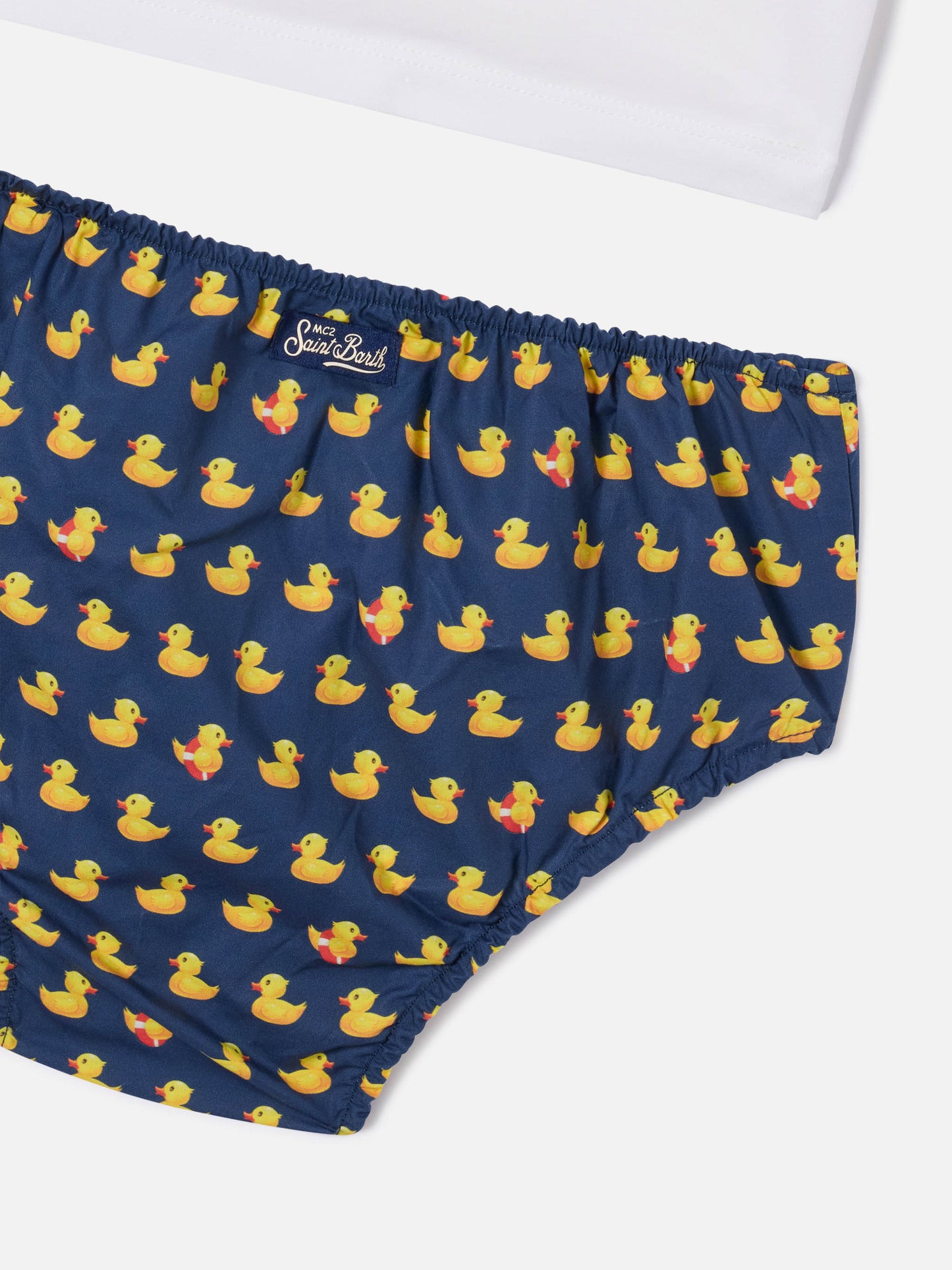 Samy T-Shirt mit Tasche und Ducky-Print-Bloomer-Set