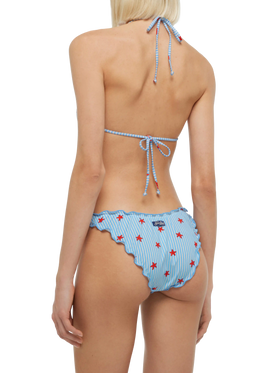 Sarius triangle classic bikini with starfish print - MC2 Saint Barth