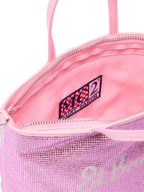 Strass Mini Bag with pink rhinestones - MC2 Saint Barth