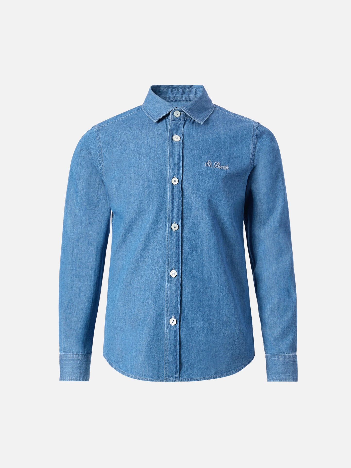 Camicia Seefeld Jr in chambray con stampa Snoopy