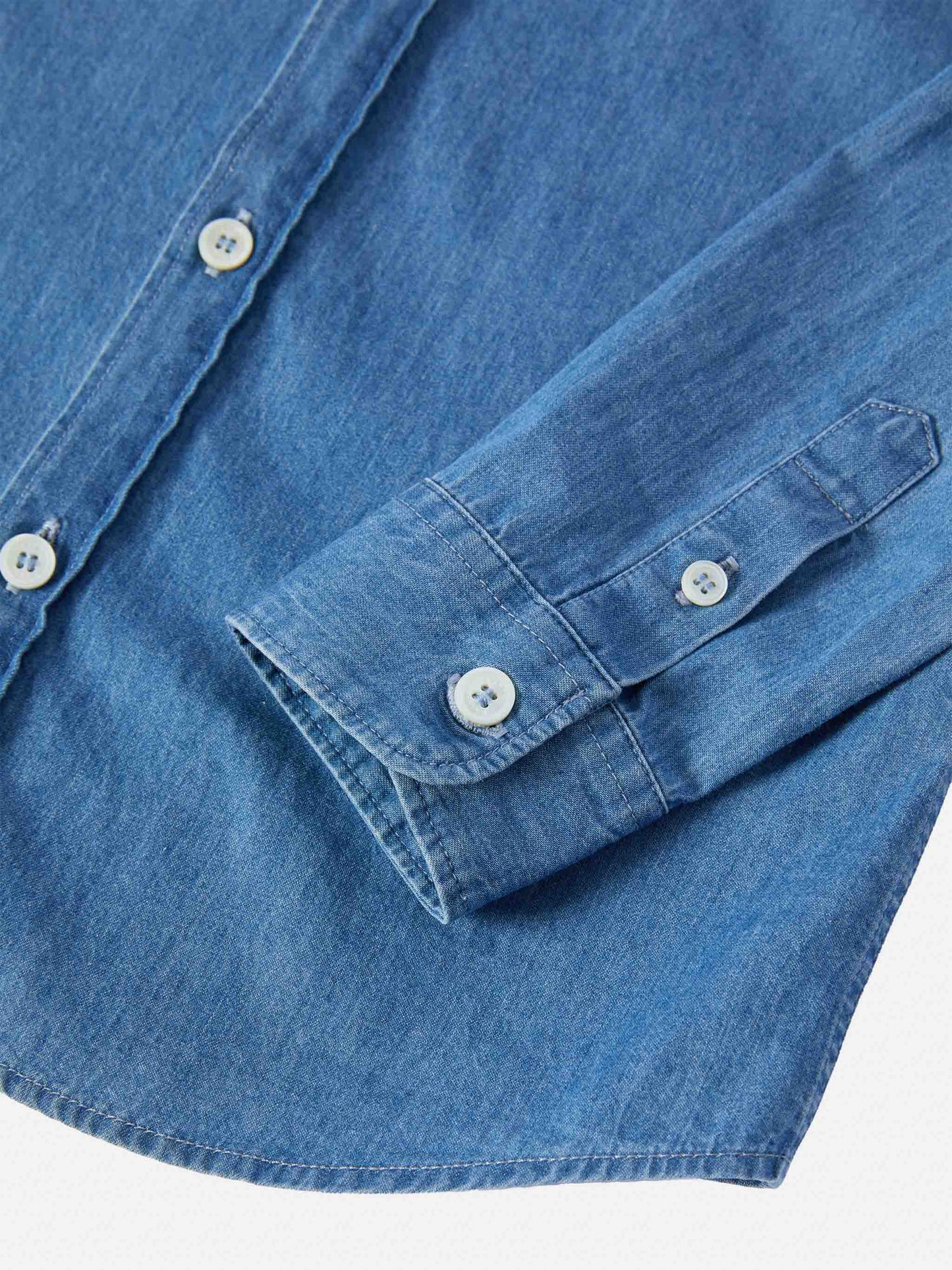 Camicia Seefeld Jr in chambray con stampa Snoopy