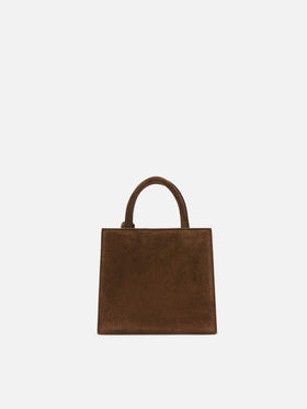 Shop Bag Mini Handbag in brown suede leather