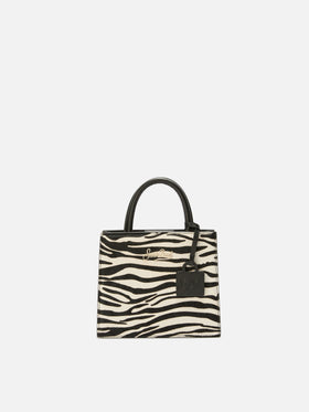 Shop Bag Mini Handbag in zebra-print pony skin leather