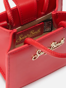 Shop Bag Micro Handbag in red leather