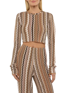 Siviglia raschel knit cropped t-shirt - MC2 Saint Barth