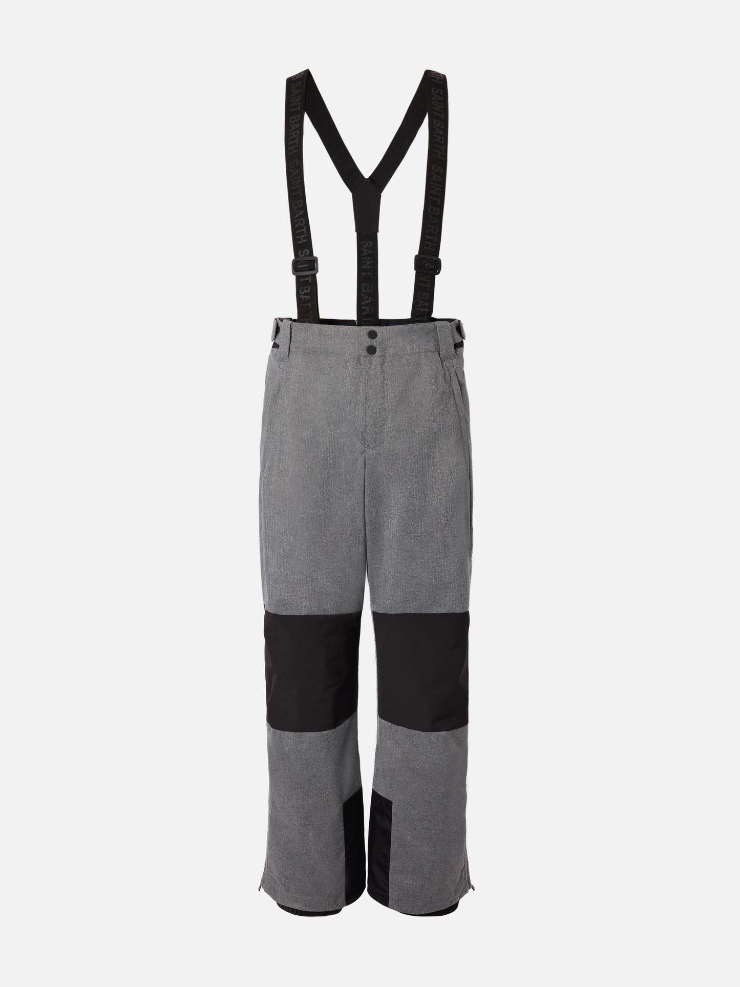 Ski pants Snowbird in melange grey with Recco® technology