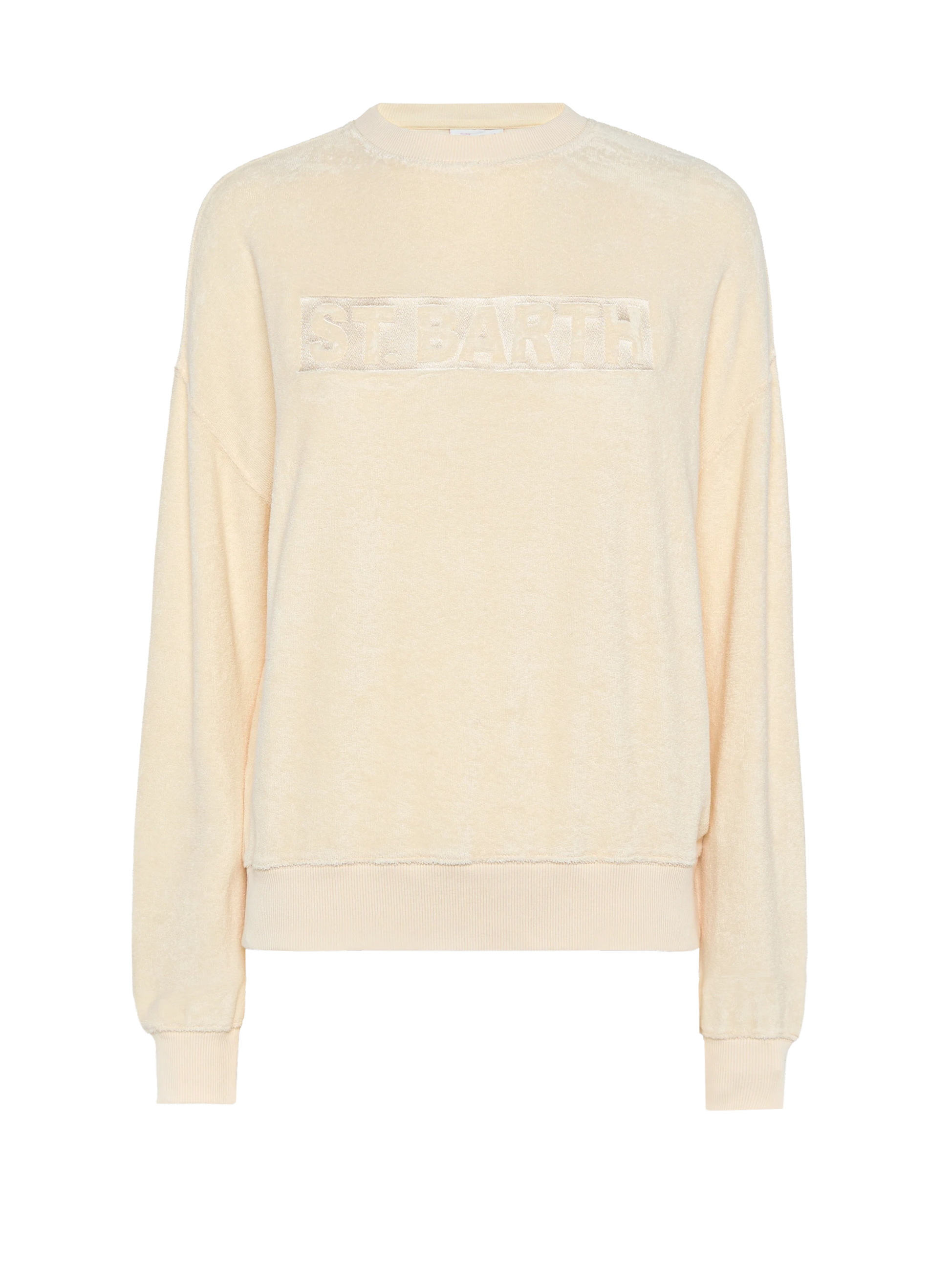 Stardust beige terry cotton sweatshirt - MC2 Saint Barth