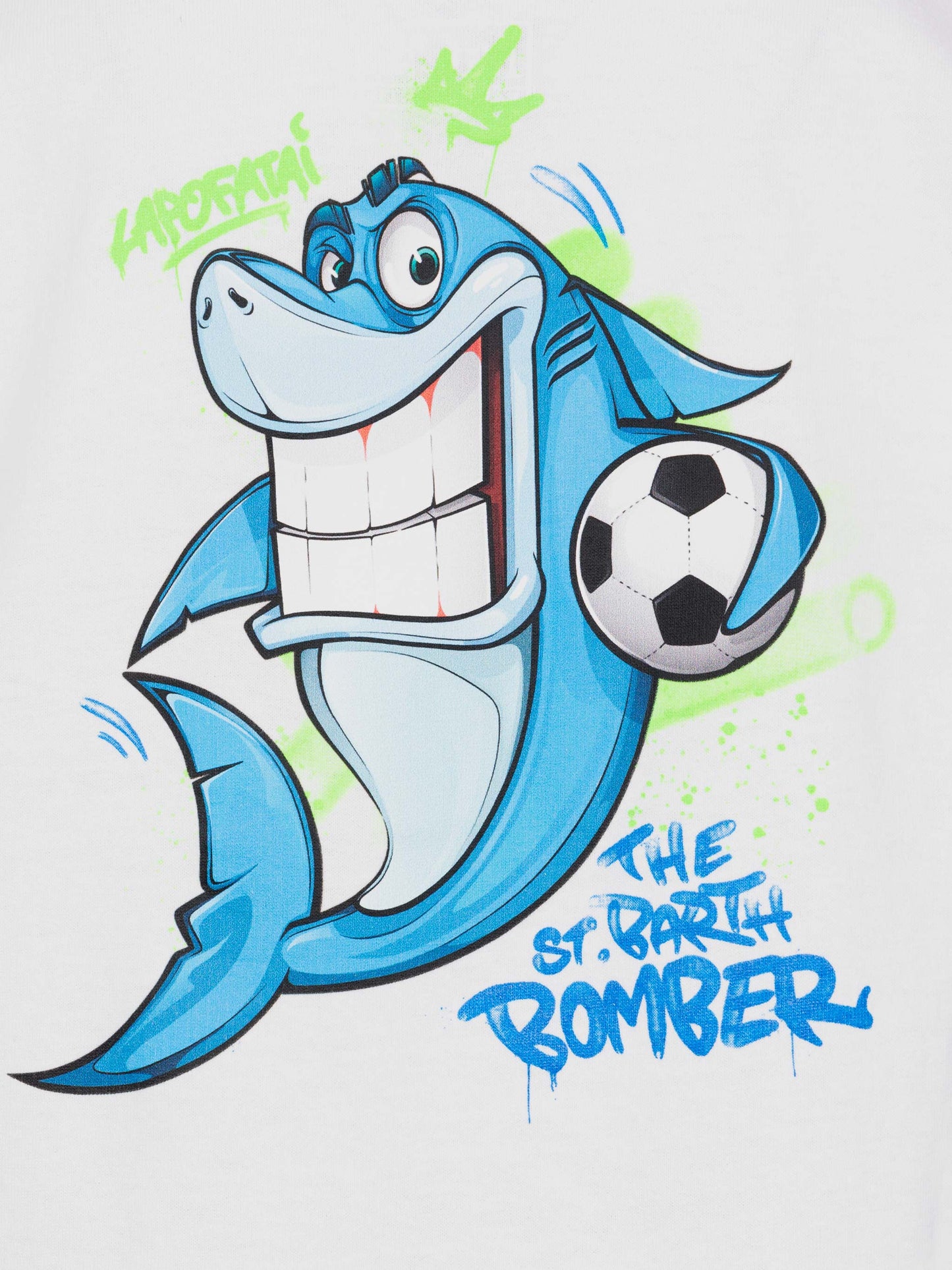 Baumwoll-T-Shirt mit Cryptopuppets-Hai-Aufdruck | CRYPTOPUPPETS SPECIAL EDITION