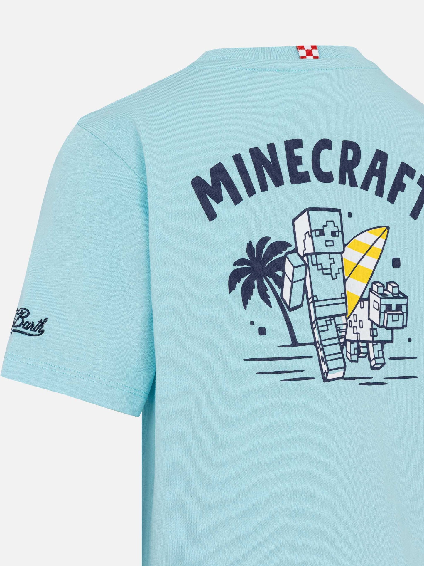 Cotton t-shirt with Minecraft in St. Barth print | MINECRAFT SPECIAL EDITION - MC2 Saint Barth