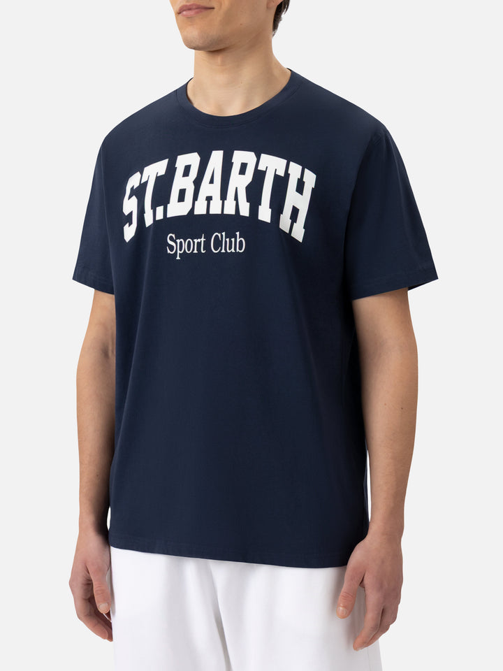 Organic cotton T-shirt with St. Barth sport club print - MC2 Saint Barth