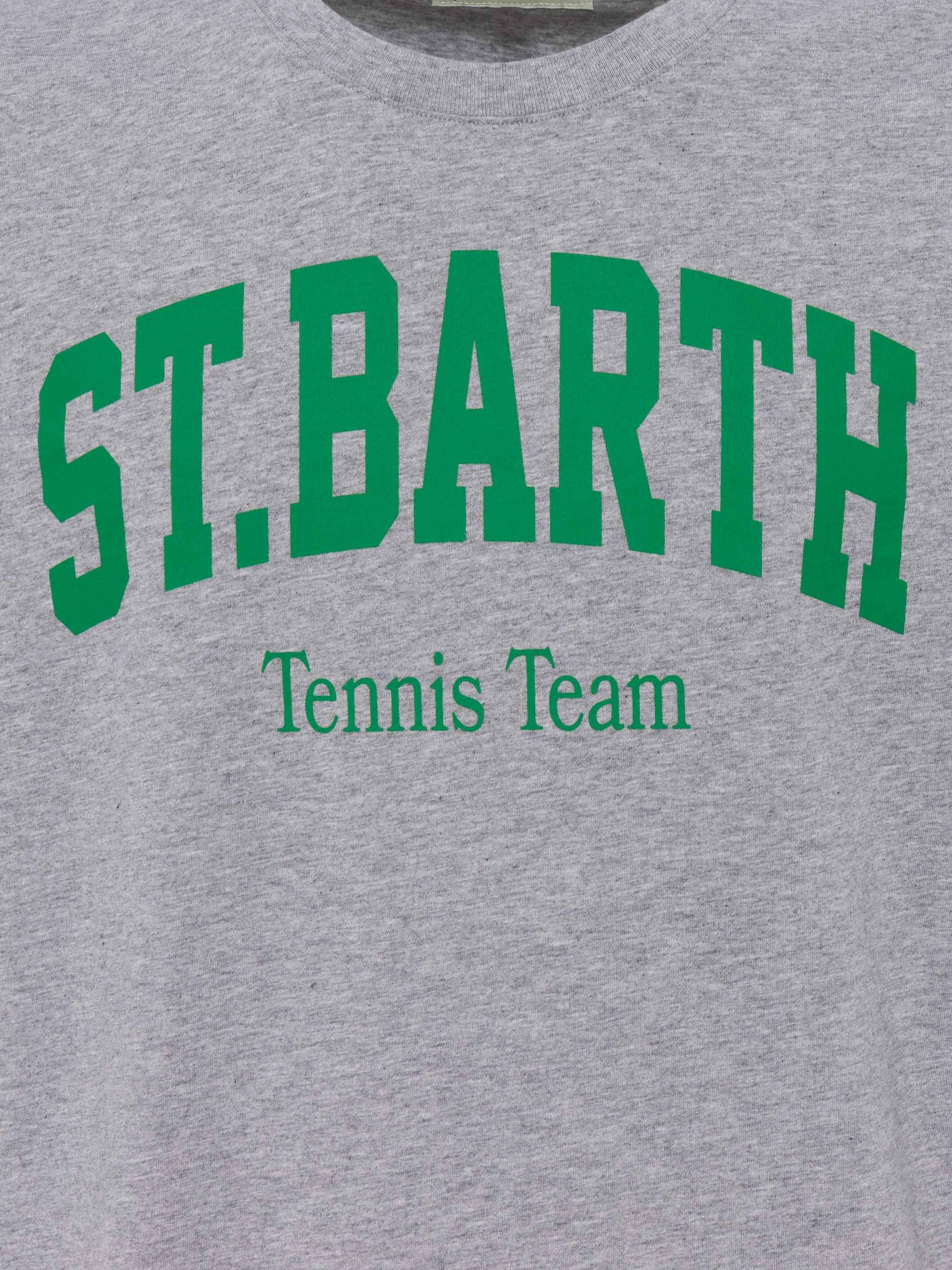 Organic cotton T-shirt with St. Barth tennis club print - MC2 Saint Barth