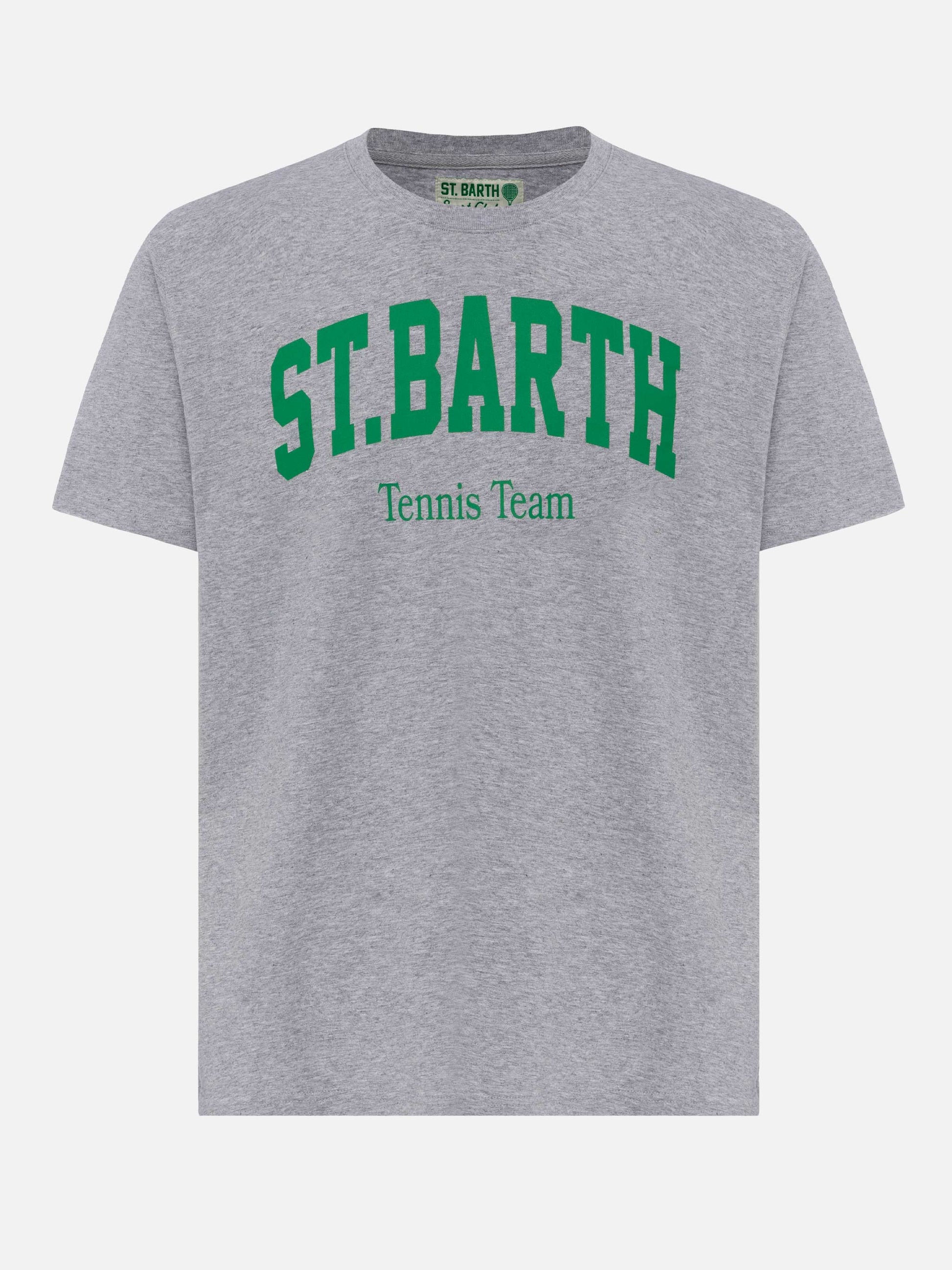 Organic cotton T-shirt with St. Barth tennis club print - MC2 Saint Barth