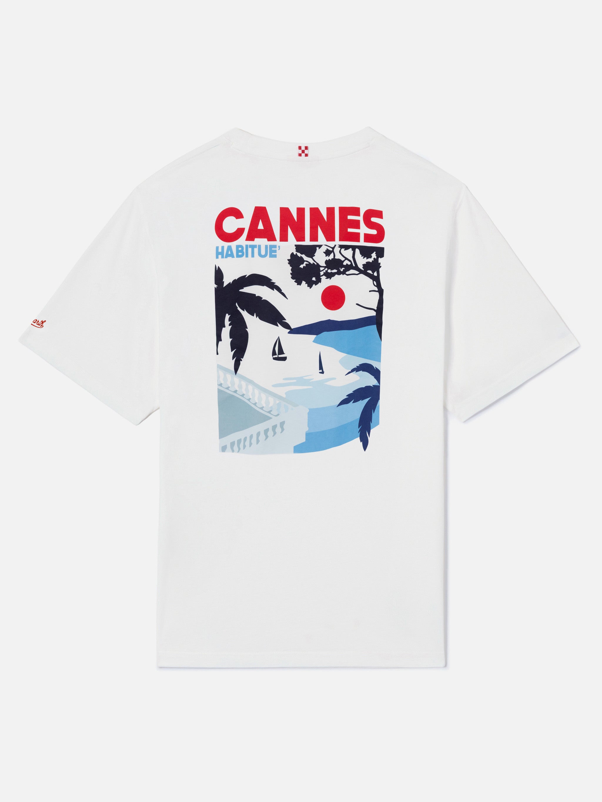 T-shirt with Cannes postcard print – MC2 Saint Barth