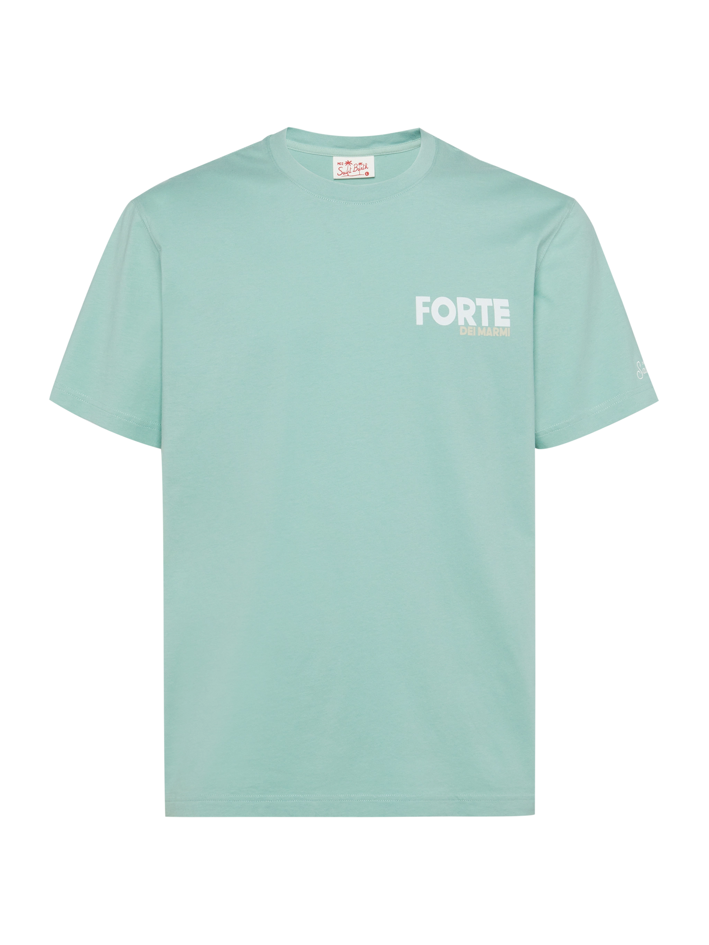 Cotton T-shirt with Forte postcard print - MC2 Saint Barth