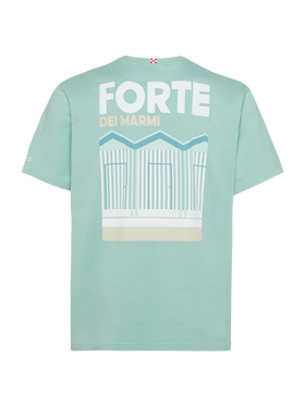 Cotton T-shirt with Forte postcard print - MC2 Saint Barth