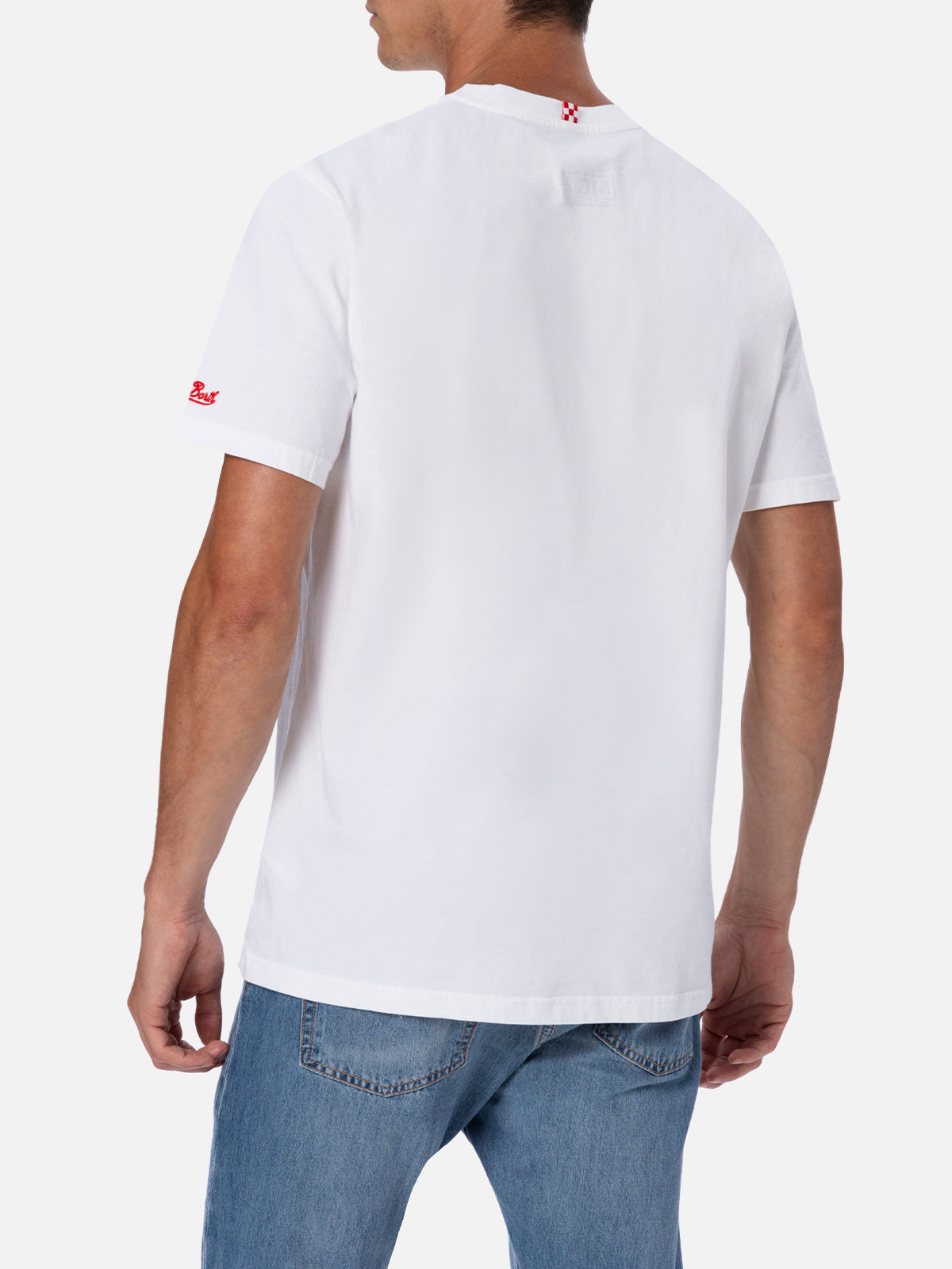 T-shirt da uomo in cotone con stampa piazzata logo Coca-Cola | EDIZIONE SPECIALE THE COCA COLA COMPANY