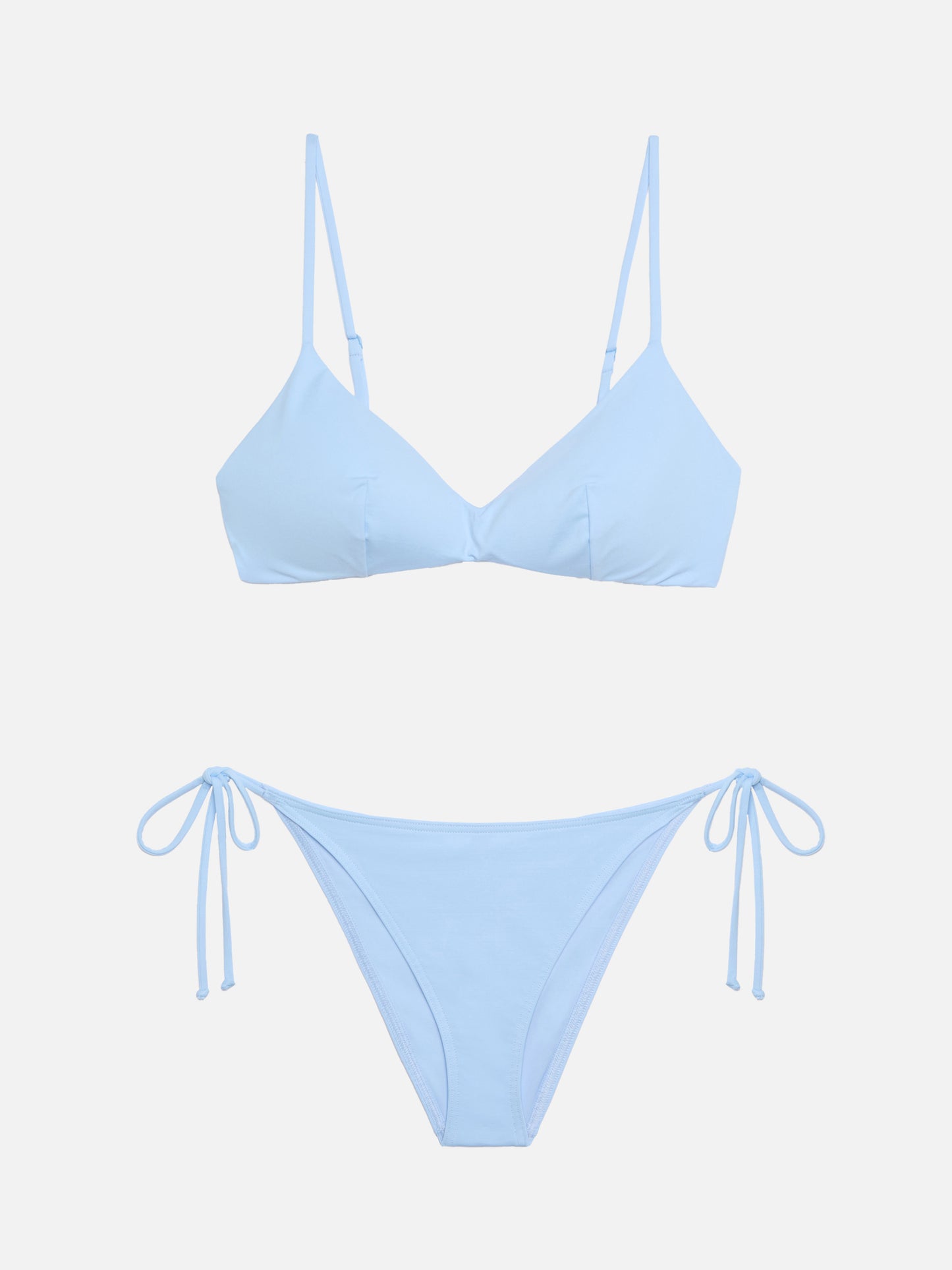 Bikini a bralette May Virgo color azzurro
