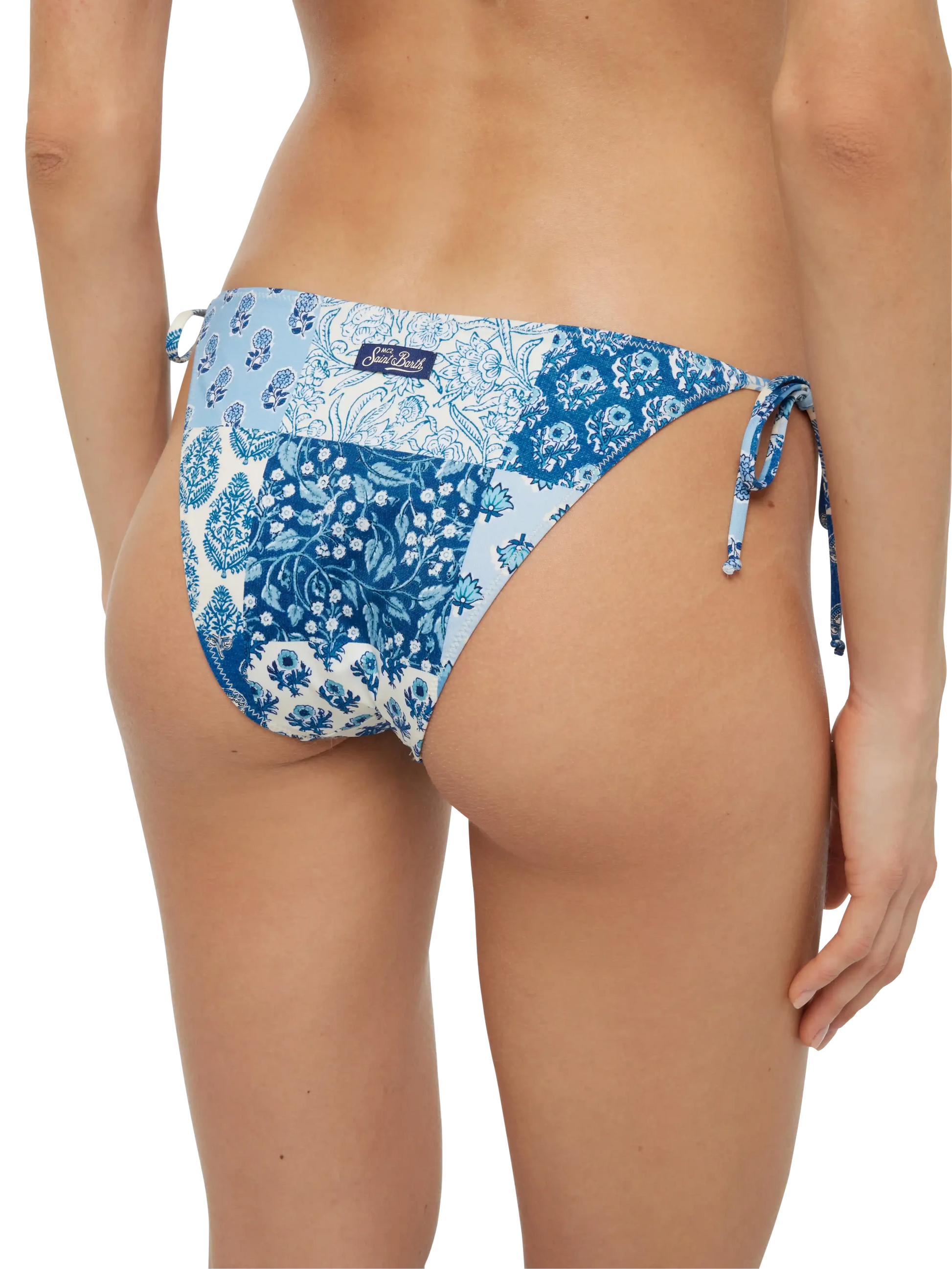 Virgo classic swim briefs with floral patch print - MC2 Saint Barth