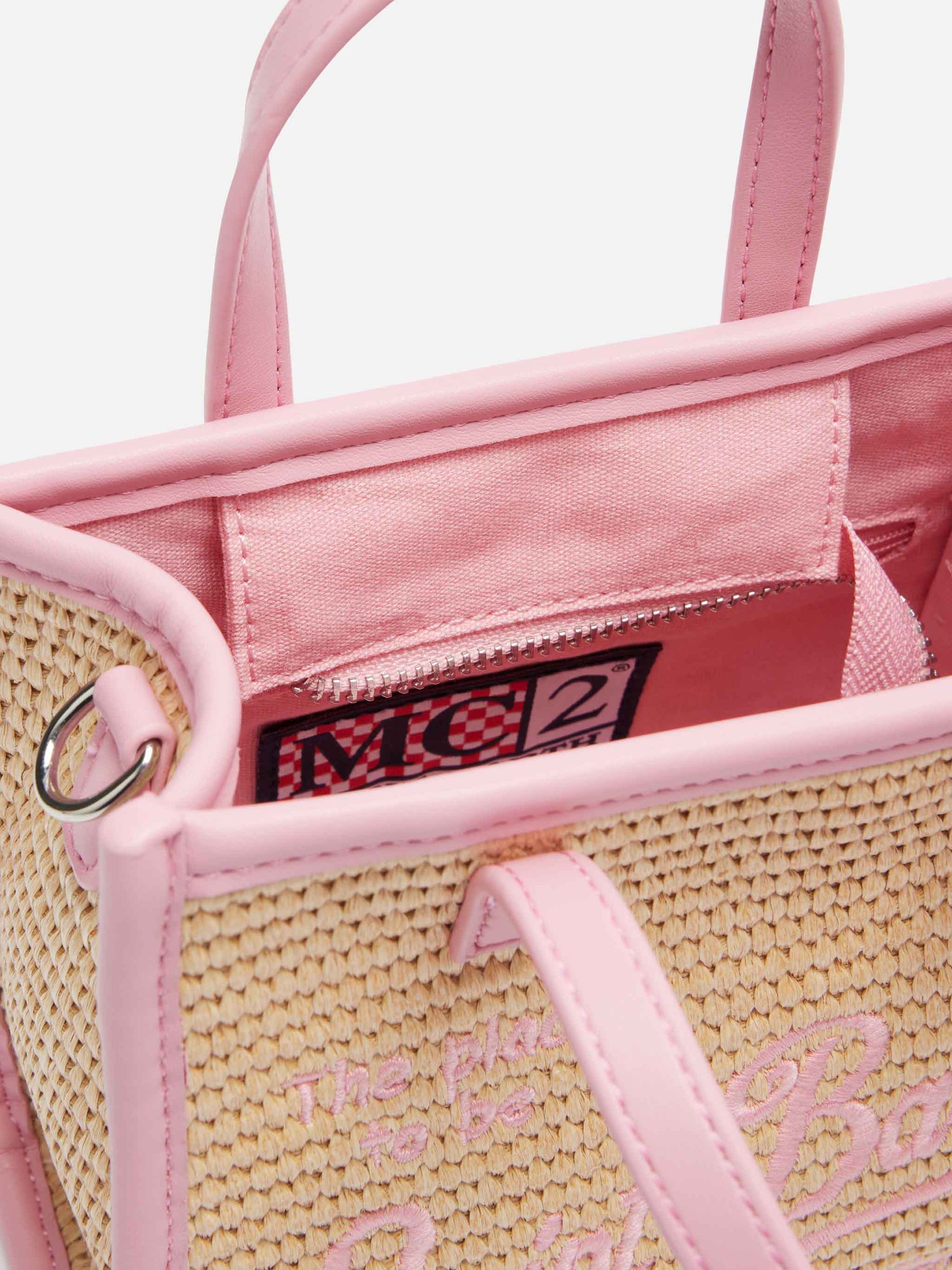 Beige Vivian Mini Straw handbag - MC2 Saint Barth