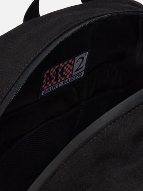 Zaino Wallin Felt in misto lana nero con dettagli in pelle