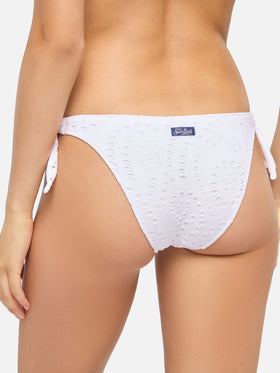 Yali black Sangallo lace classic swim briefs