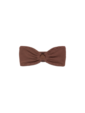 Yulia brown crinkle bandeau top - MC2 Saint Barth