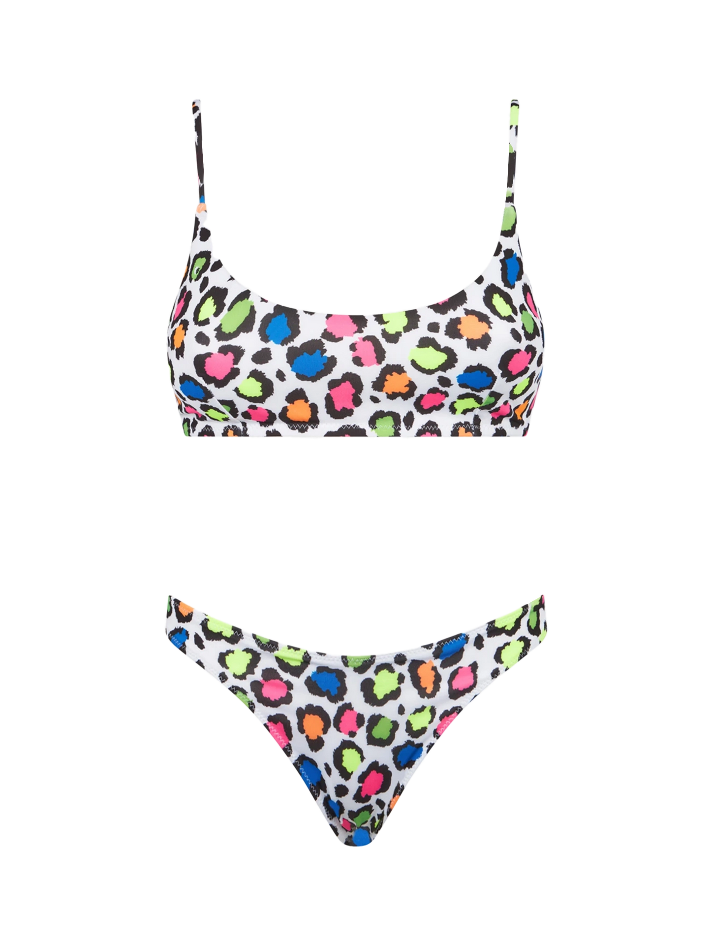 Woman bralette bikini with pop animalier print - MC2 Saint Barth