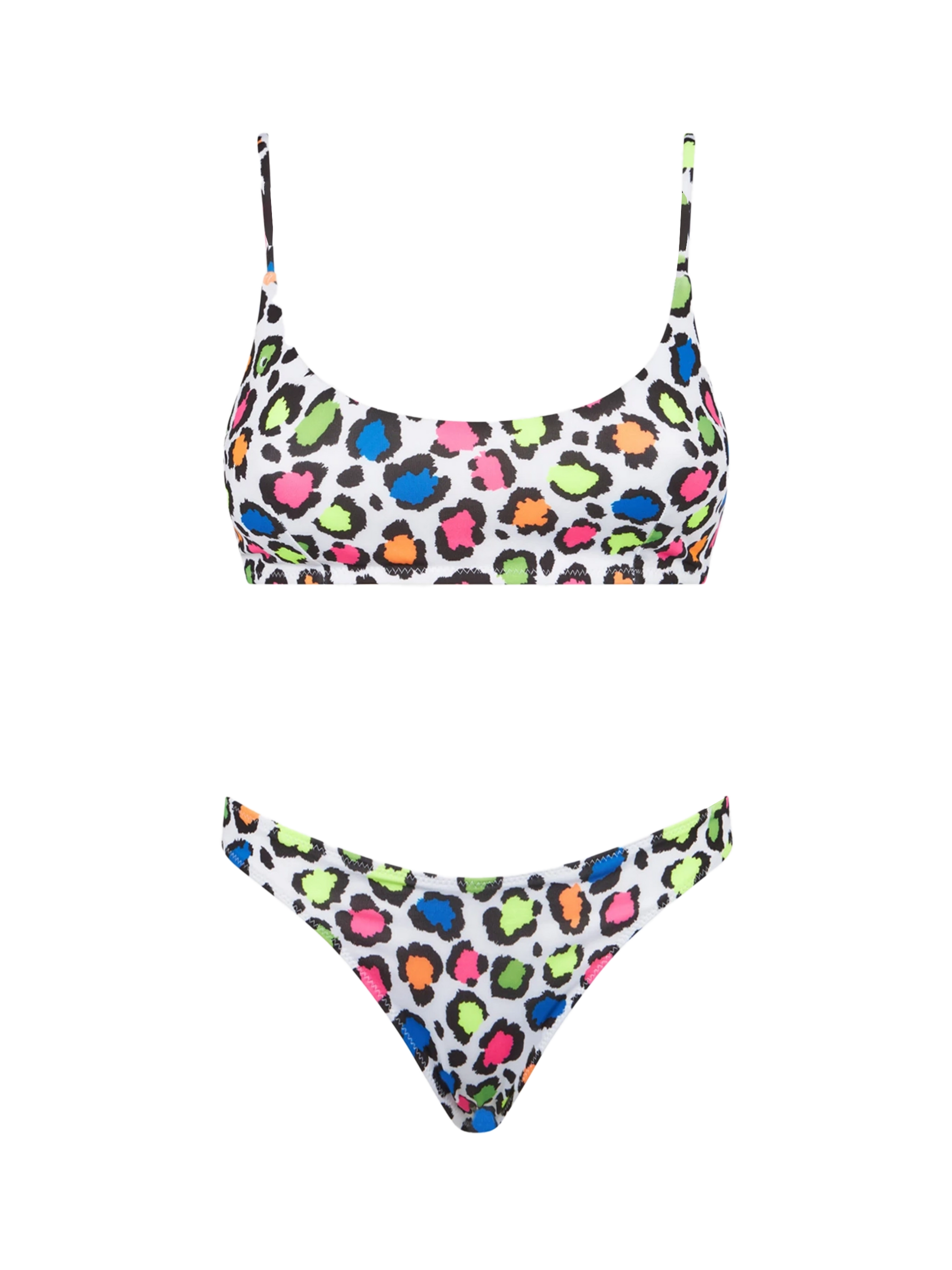 Woman bralette bikini with pop animalier print - MC2 Saint Barth
