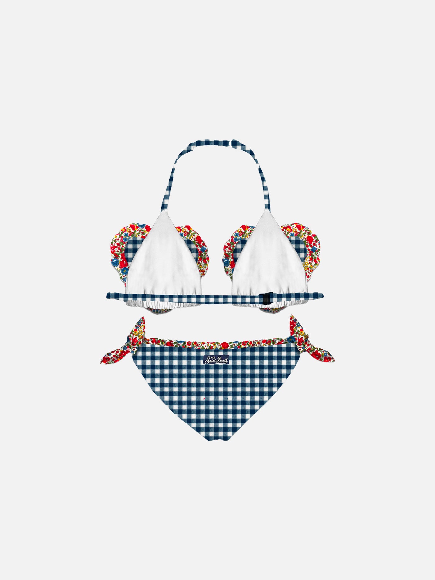 Girl triangle bikini with Liberty print | Made with Liberty fabric - MC2 Saint Barth