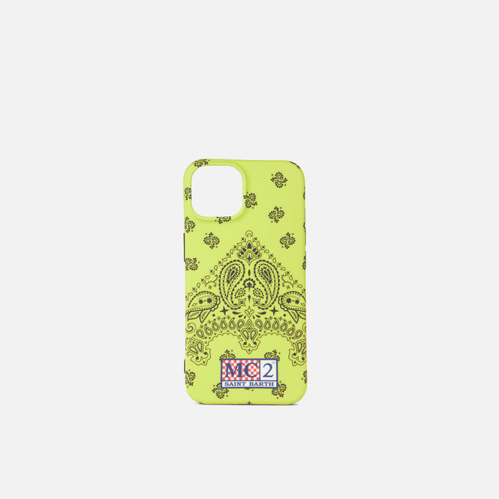 Cover for iPhone 13 / 14 with bandanna print - MC2 Saint Barth