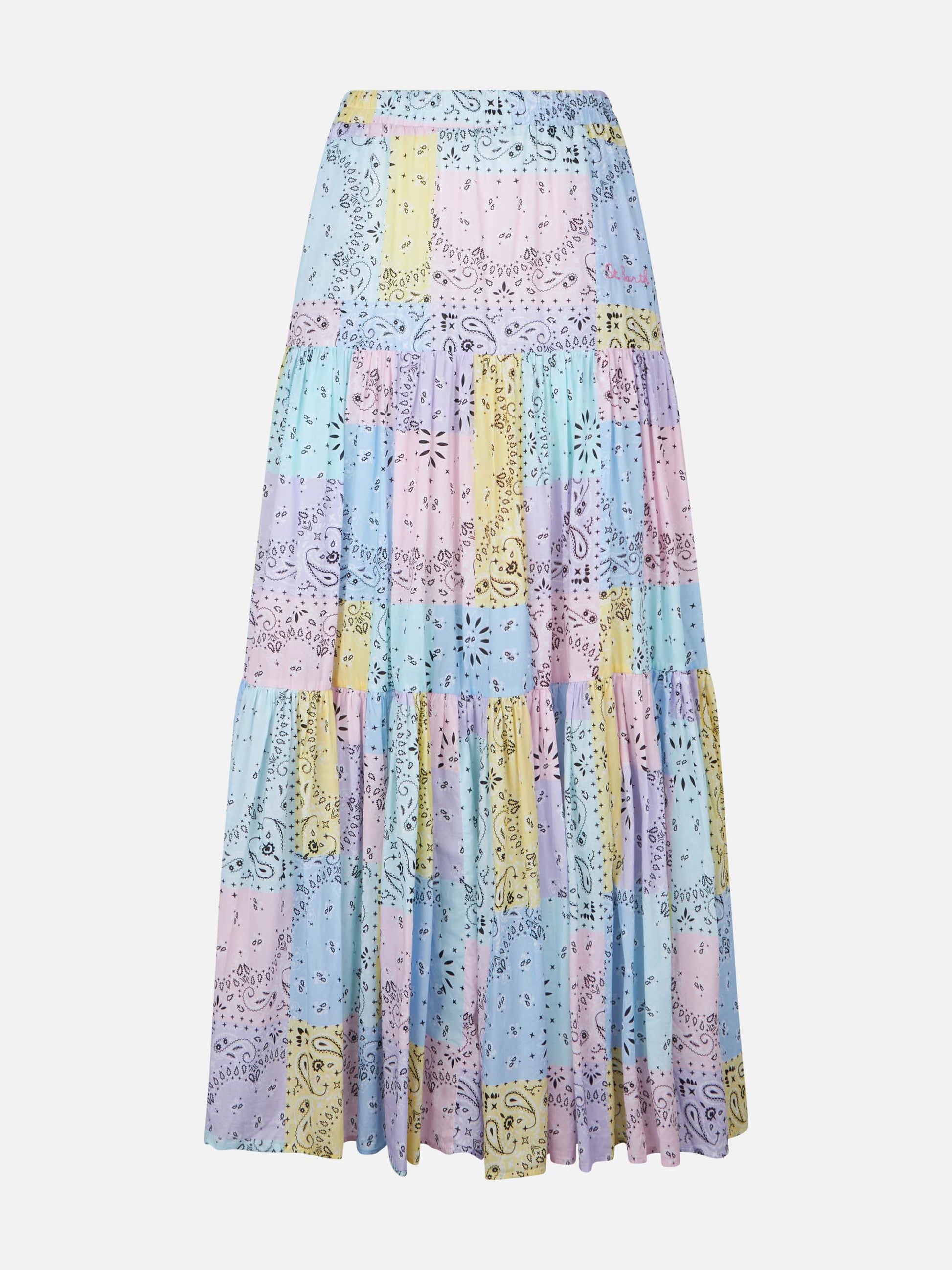 Bandanna print cotton skirt - MC2 Saint Barth