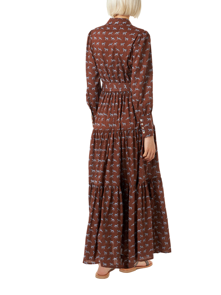 Woman long dress Jensen with zebra print - MC2 Saint Barth