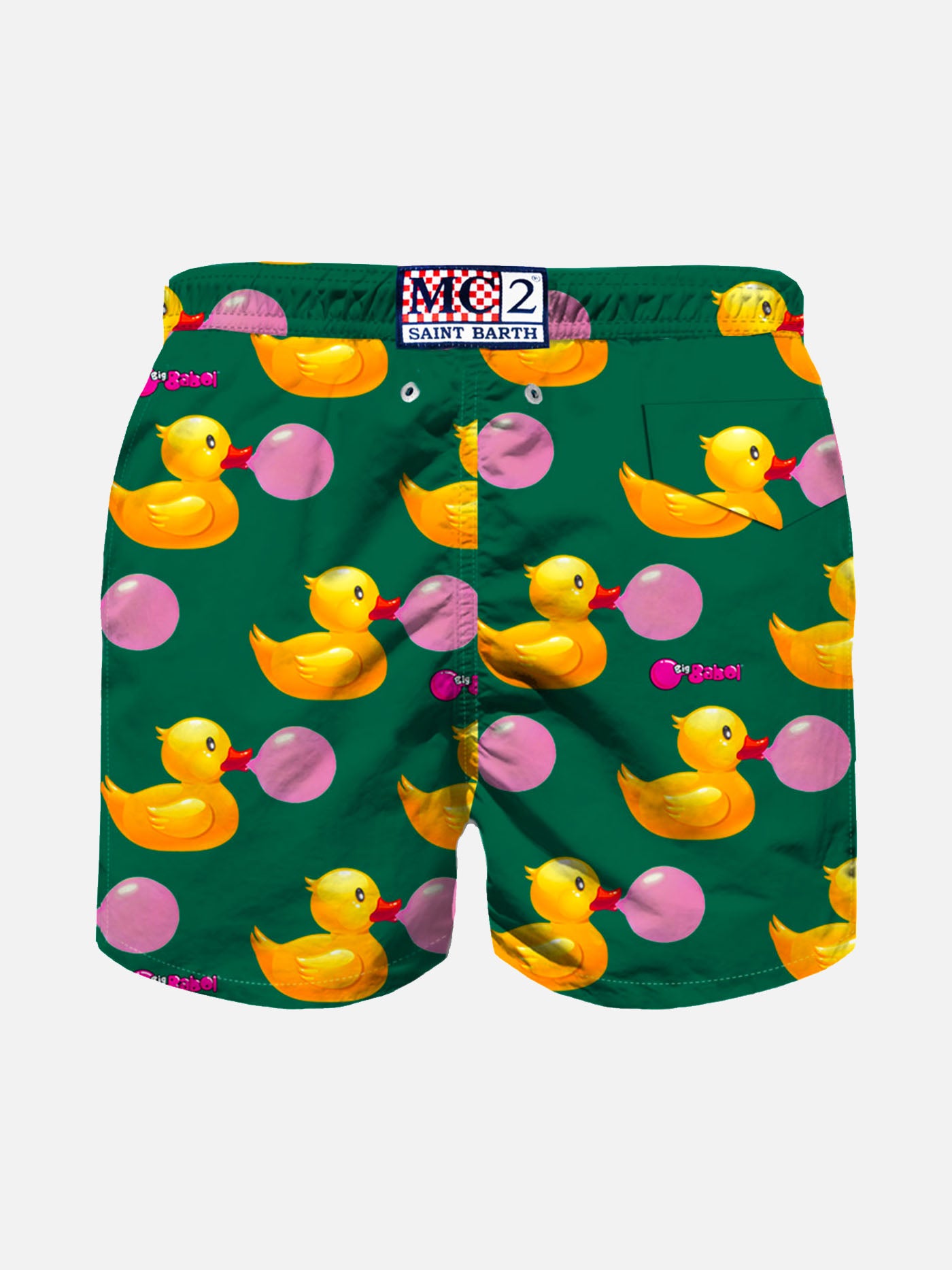 Boy swim shorts with ducky and Big Babol print | BIG BABOL® SPECIAL EDITION - MC2 Saint Barth