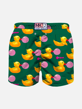 Boy swim shorts with ducky and Big Babol print | BIG BABOL® SPECIAL EDITION - MC2 Saint Barth