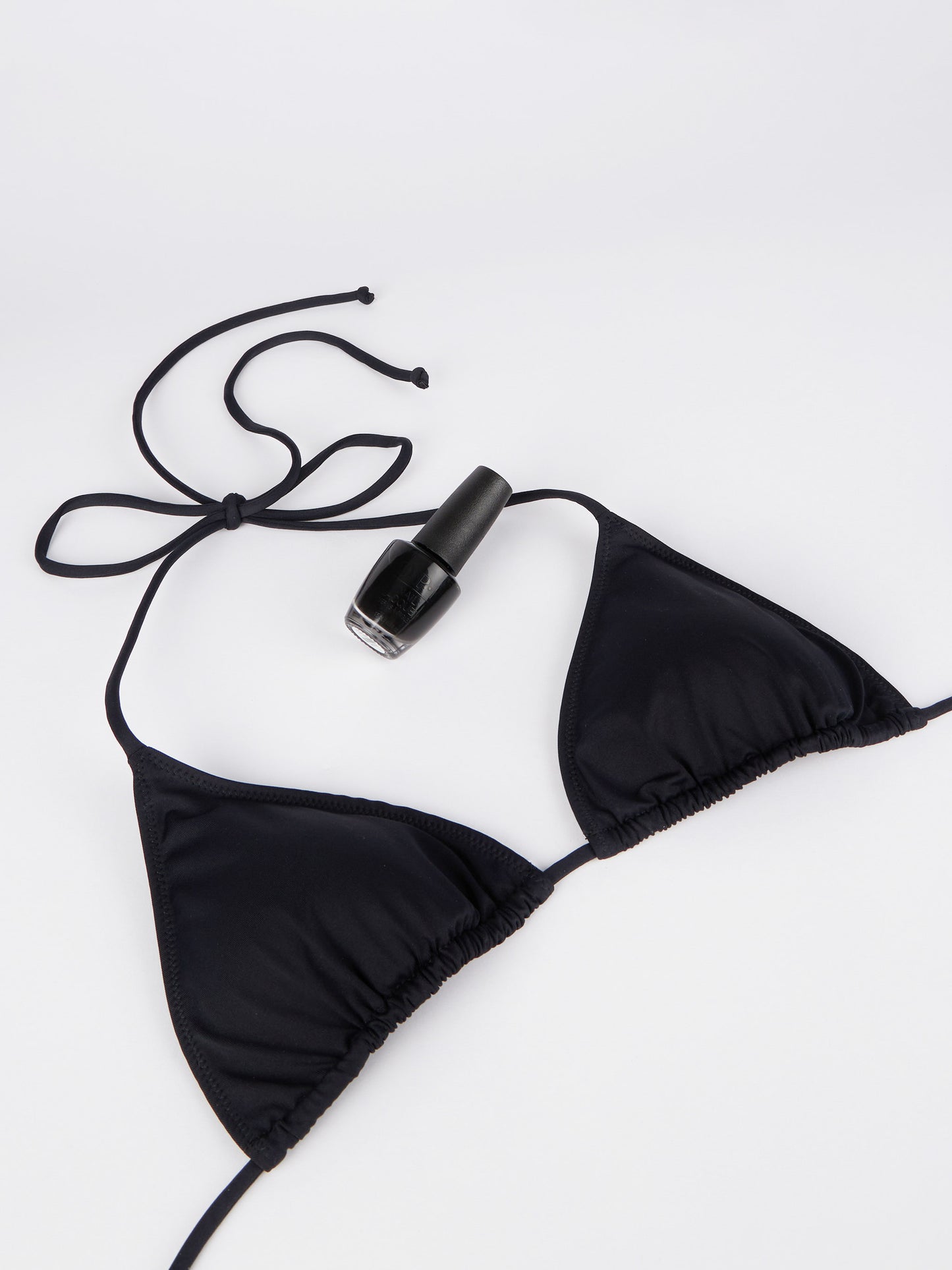 Schwarzer Triangel-Bikini für Damen