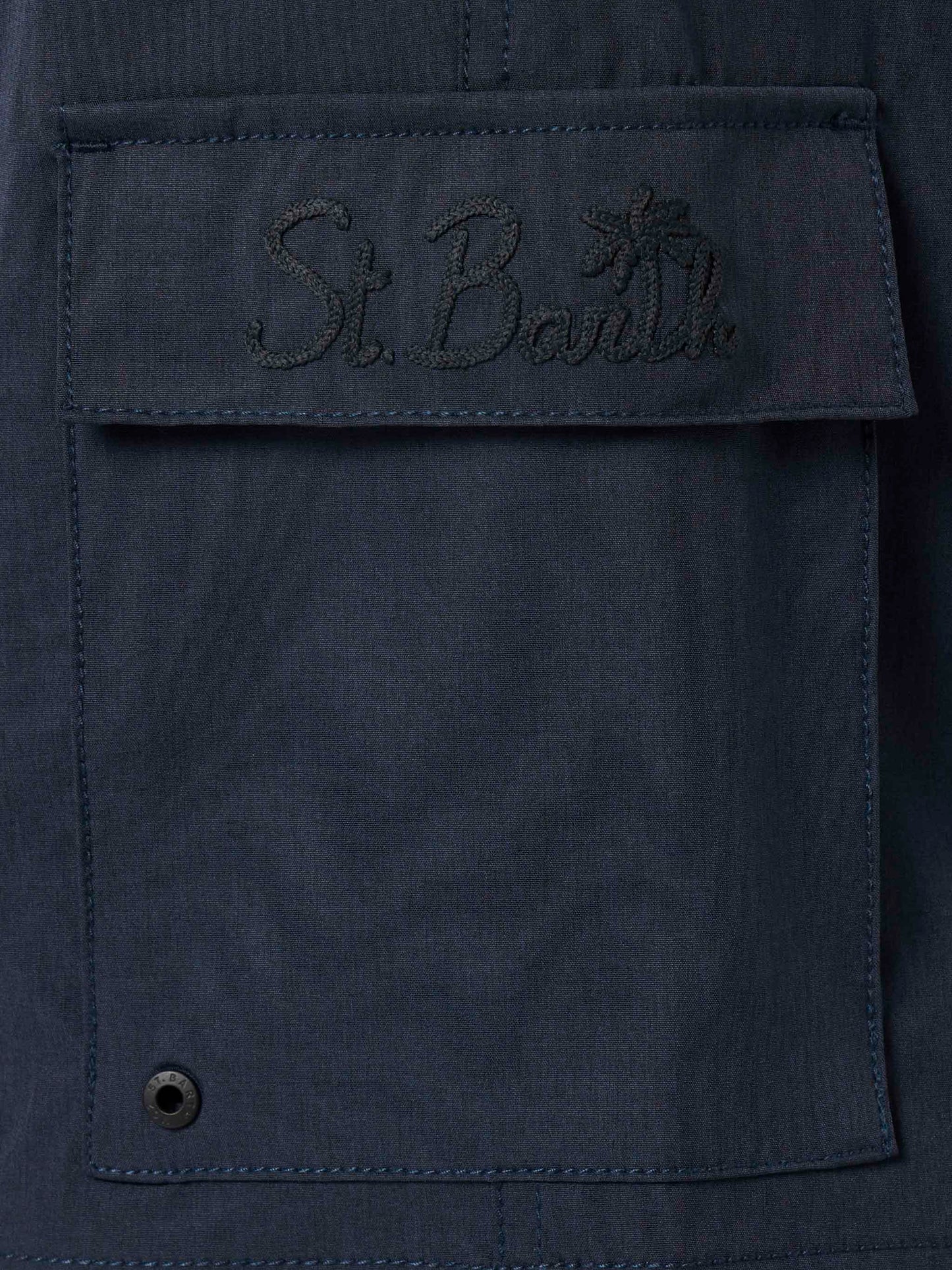 Man blue navy comfort and stretch swim shorts - MC2 Saint Barth
