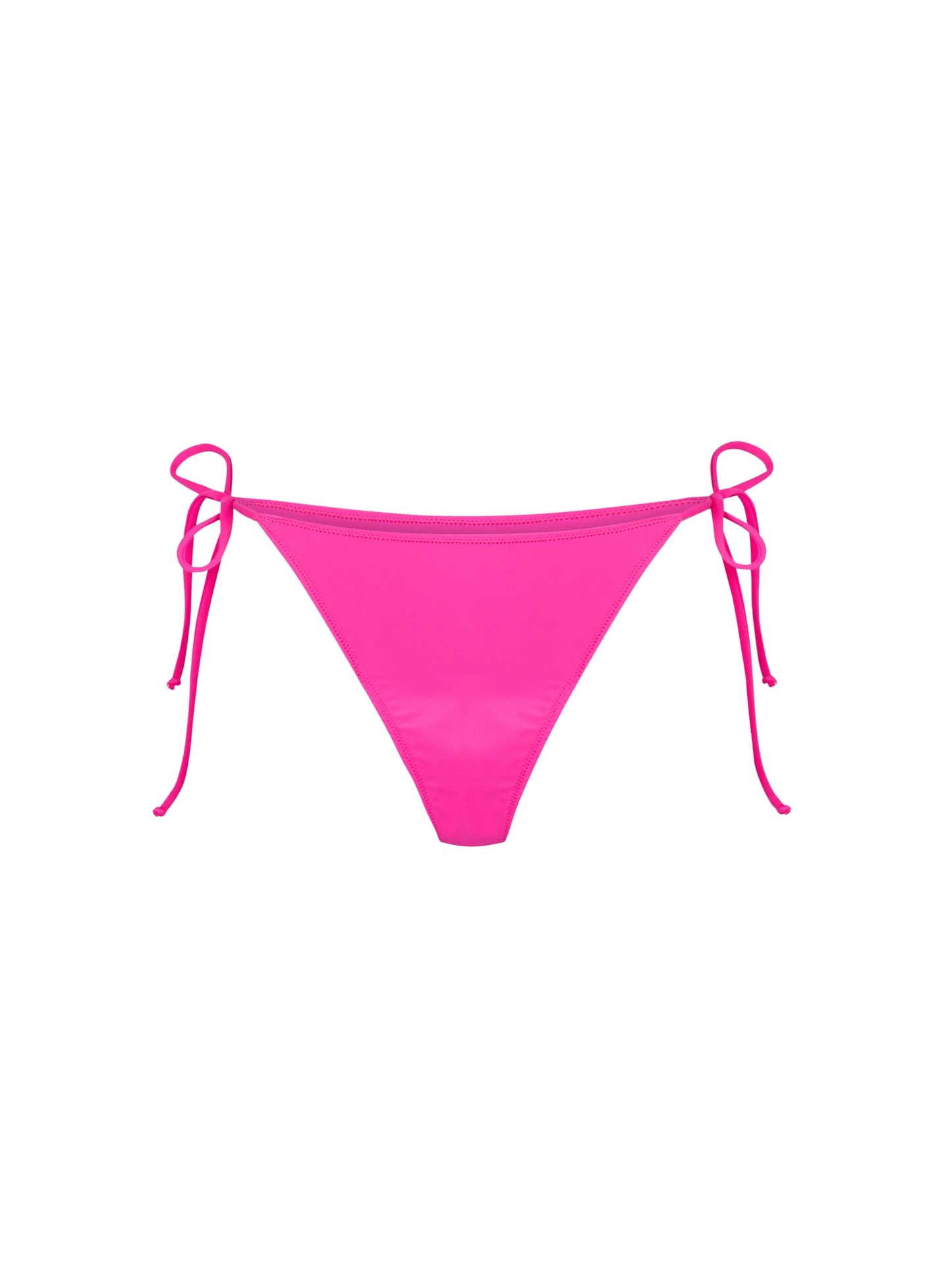 Woman fuchsia swim briefs with side laces