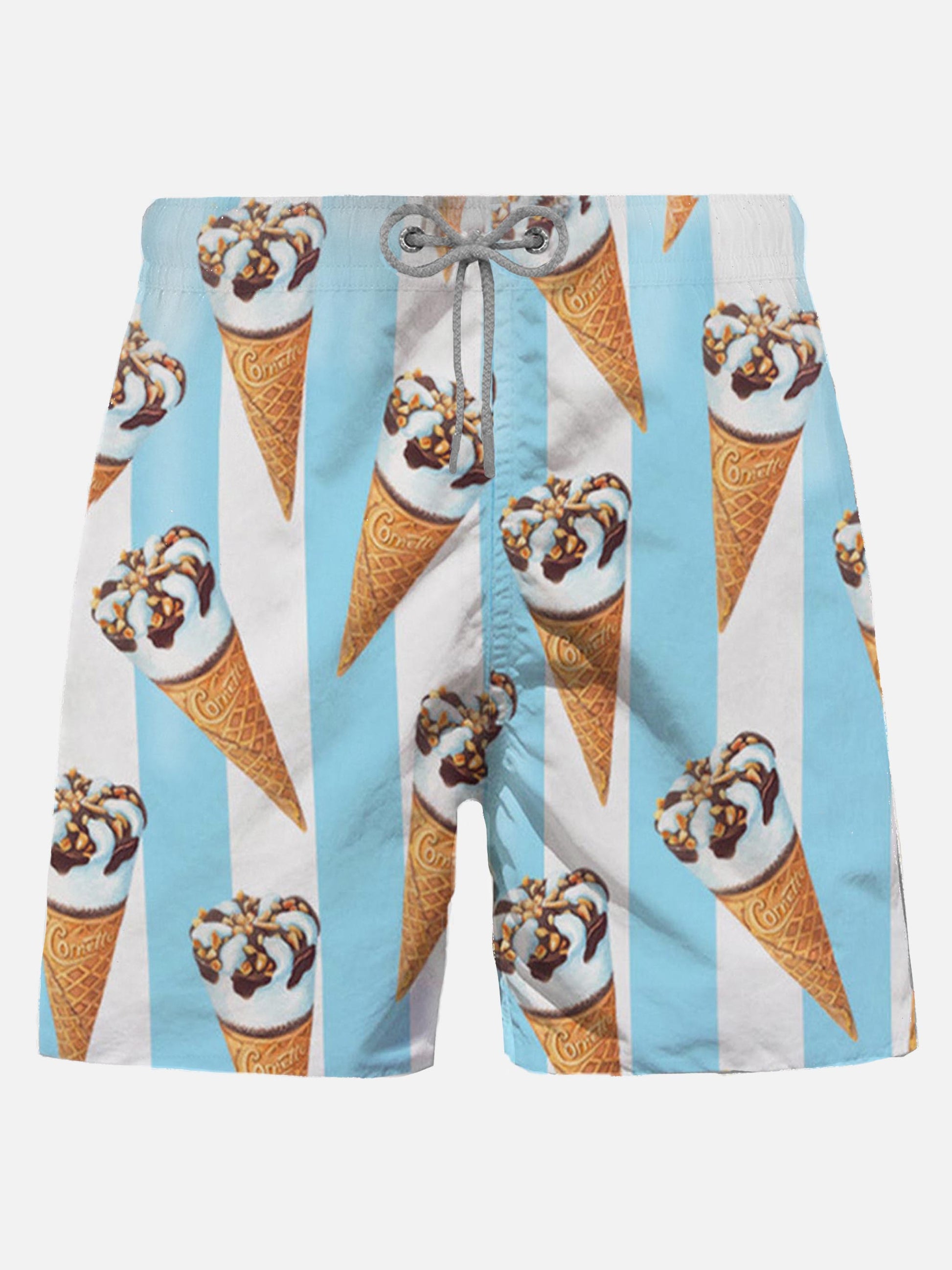 Man classic swim shorts with Cornetto print | ALGIDA® SPECIAL EDITION - MC2 Saint Barth