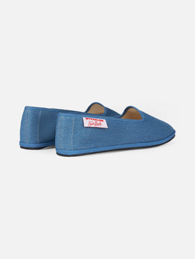 Woman denim slipper loafers | MY CHALOM SPECIAL EDITION - MC2 Saint Barth