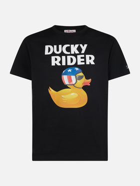 T-shirt da uomo con stampa Ducky rider