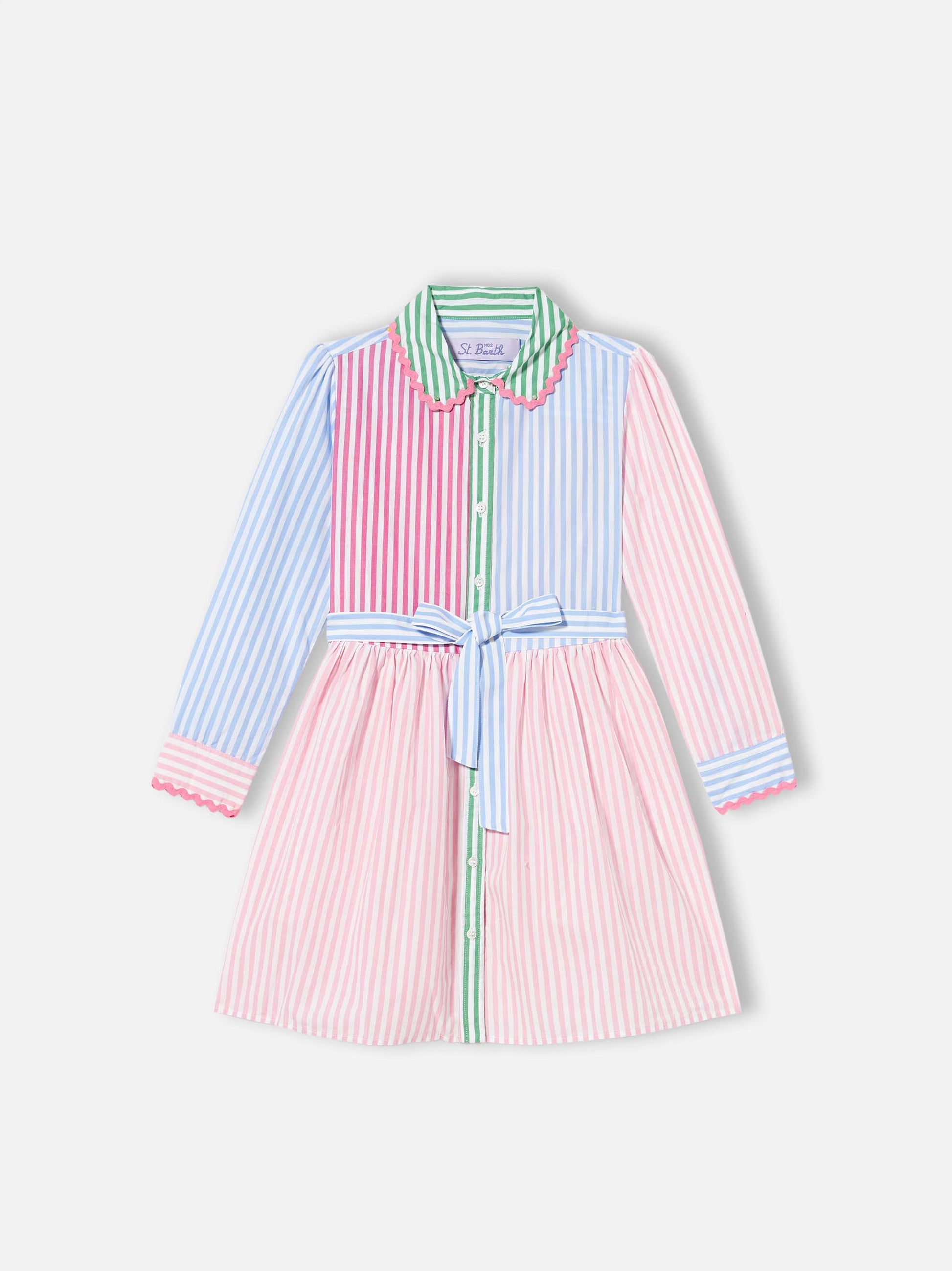 Cotton short dress Darya with embroidery - MC2 Saint Barth