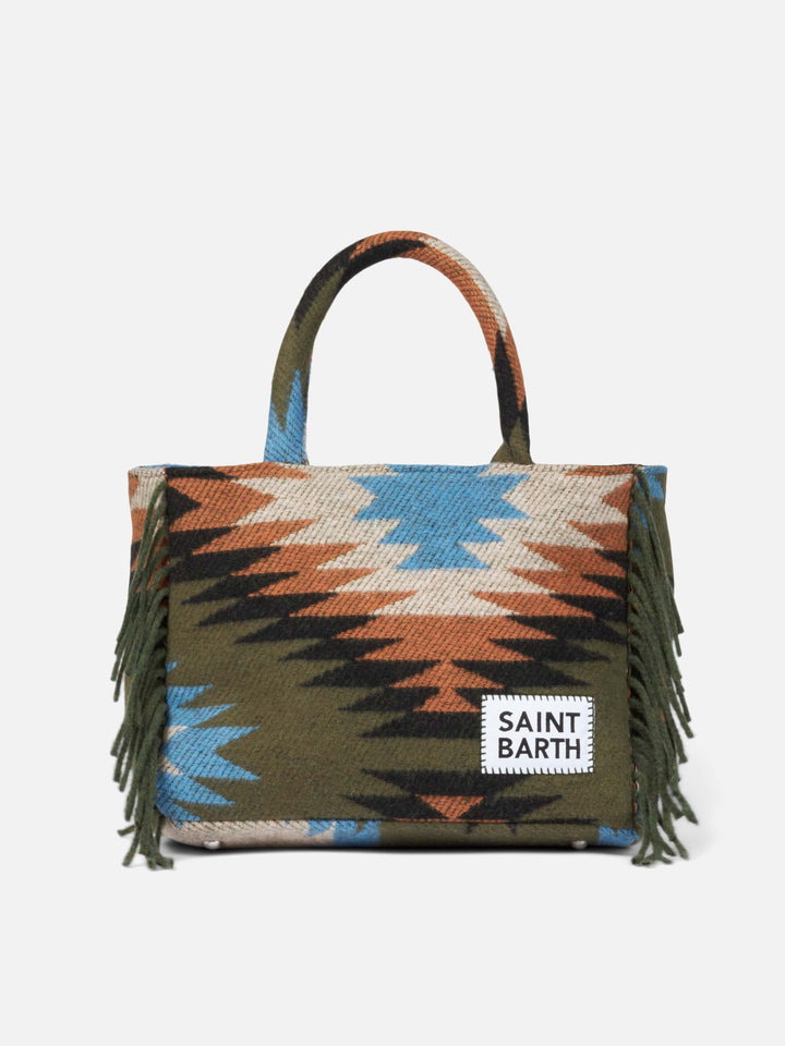 Colette blanket handbag with ethnic print - MC2 Saint Barth