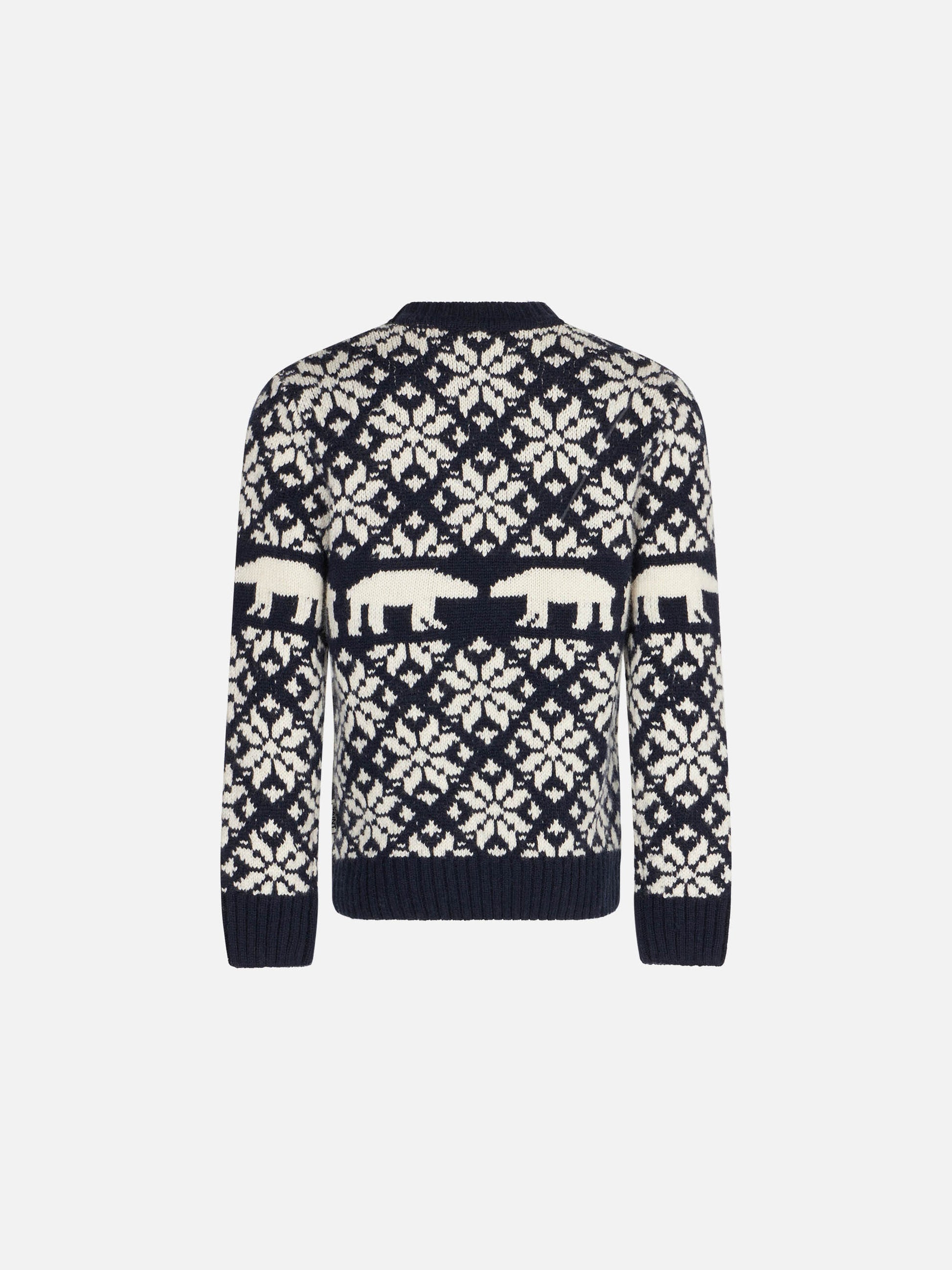 Boy crewneck sweater with norwegian pattern - MC2 Saint Barth