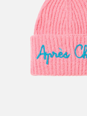 Girl brushed and ultra soft beanie with Apres Chic embroidery - MC2 Saint Barth